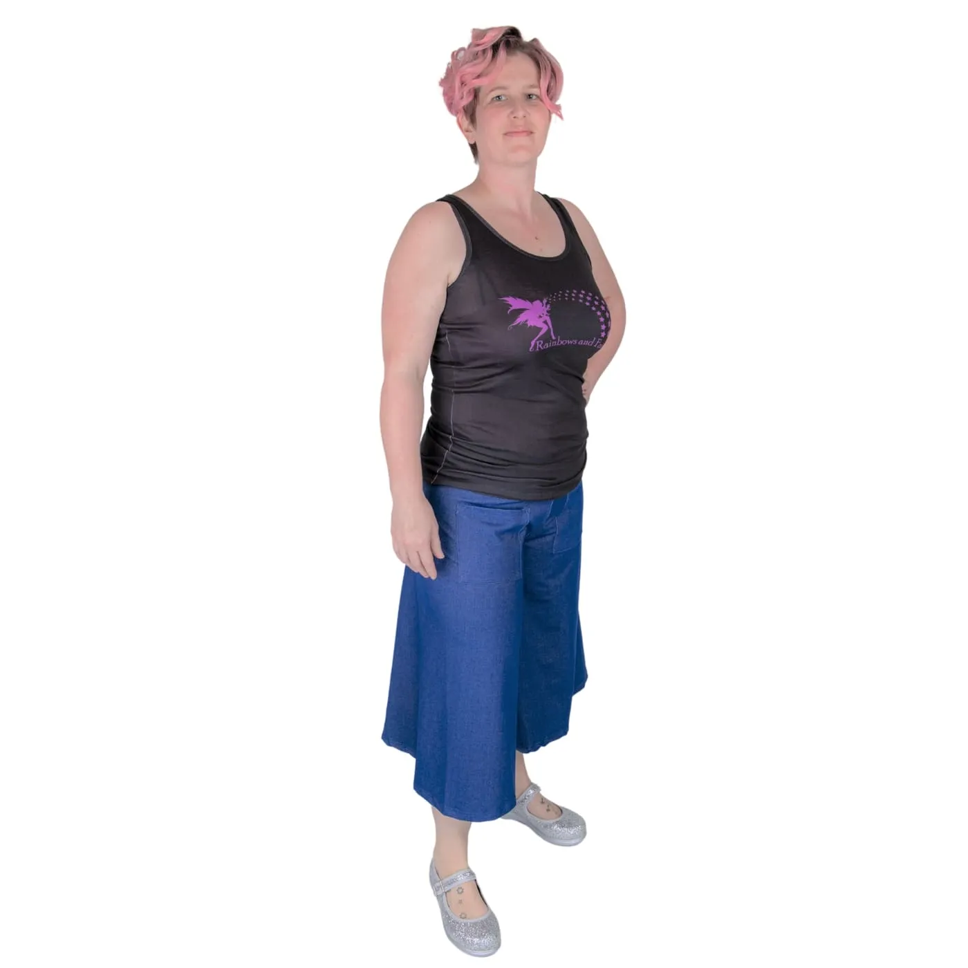 Blue Denim Culottes