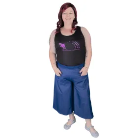 Blue Denim Culottes