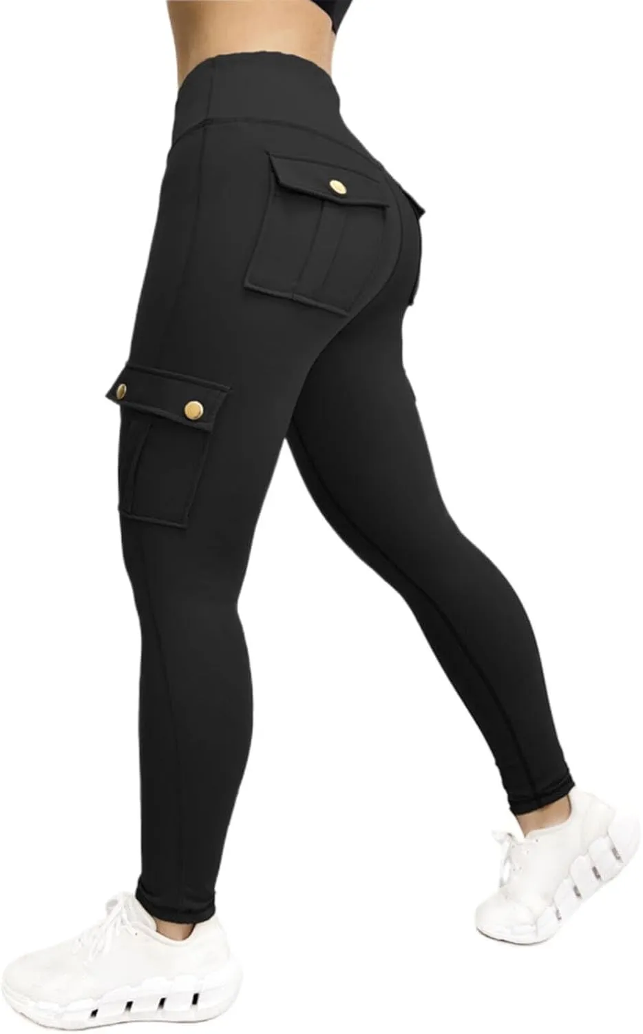 Cargo Pants for Women Quick Dry Tight Stretch Gym Running Jogging Yoga Sweatpants Casual High Waist Tapered Trousers