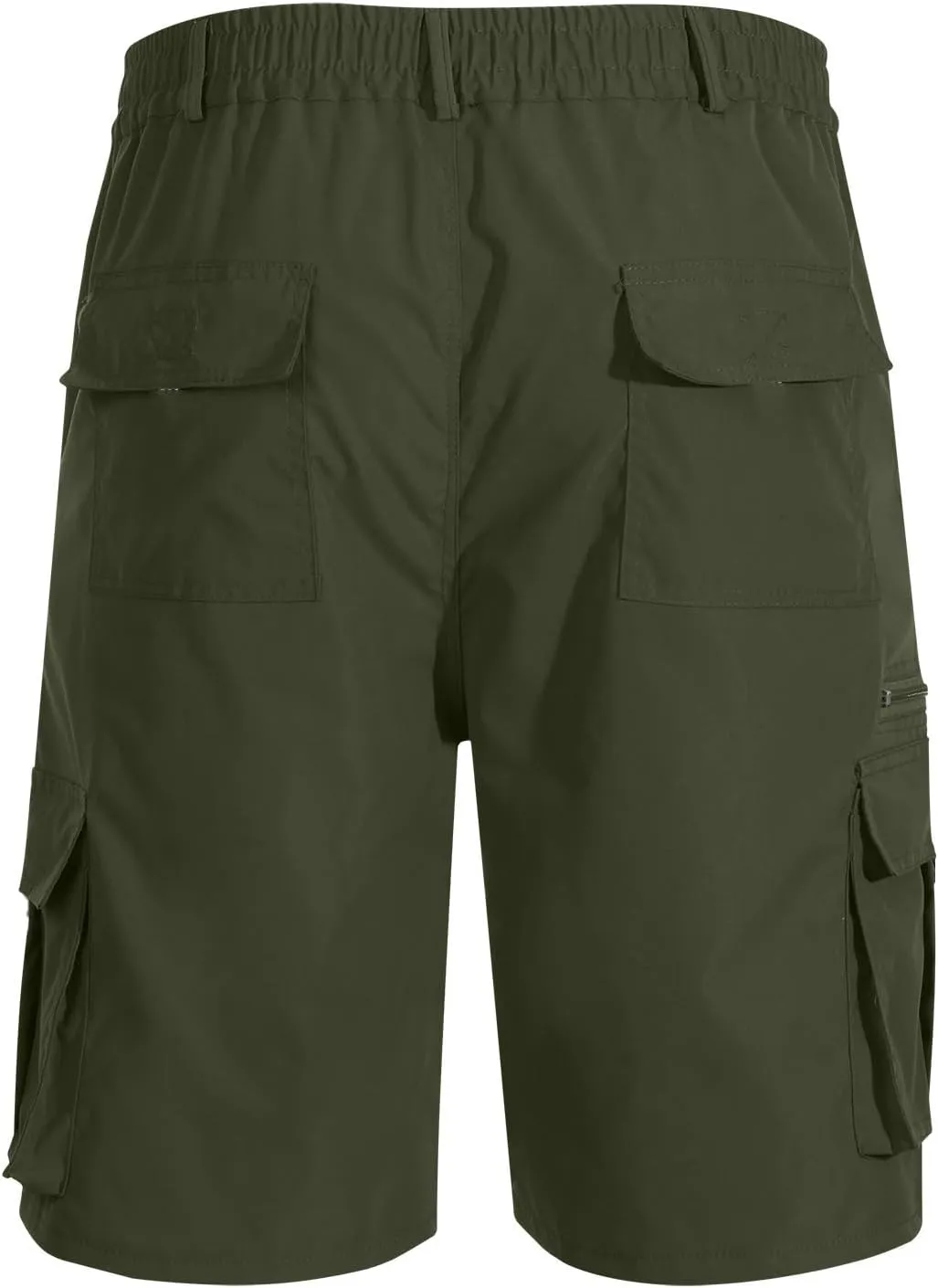 Cargo Shorts for Men Relaxed Fit Elastic Waist Bermuda Shorts Lightweight Multi-Pockets Casual Cargo Shorts