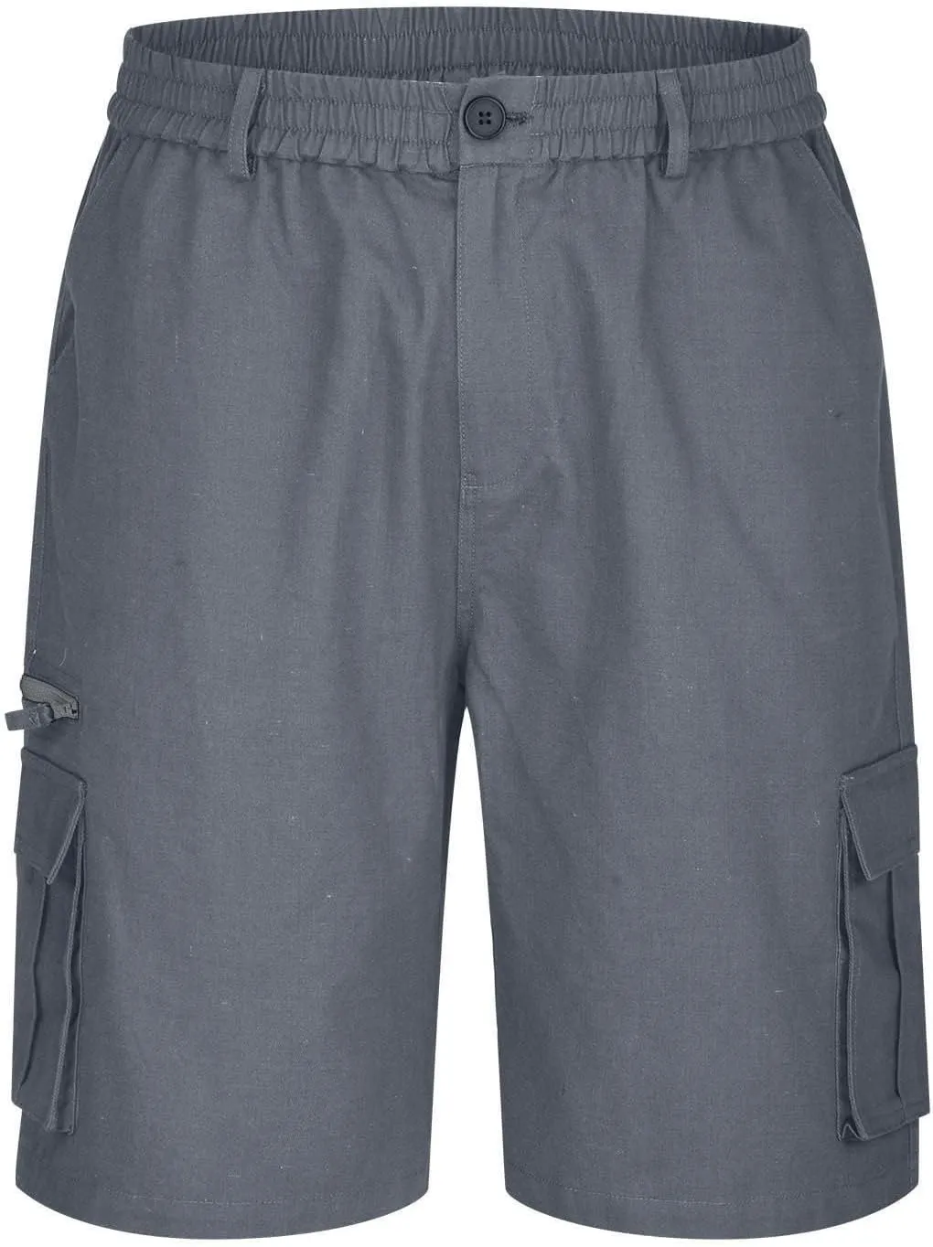 Cargo Shorts for Men Relaxed Fit Elastic Waist Bermuda Shorts Lightweight Multi-Pockets Casual Cargo Shorts
