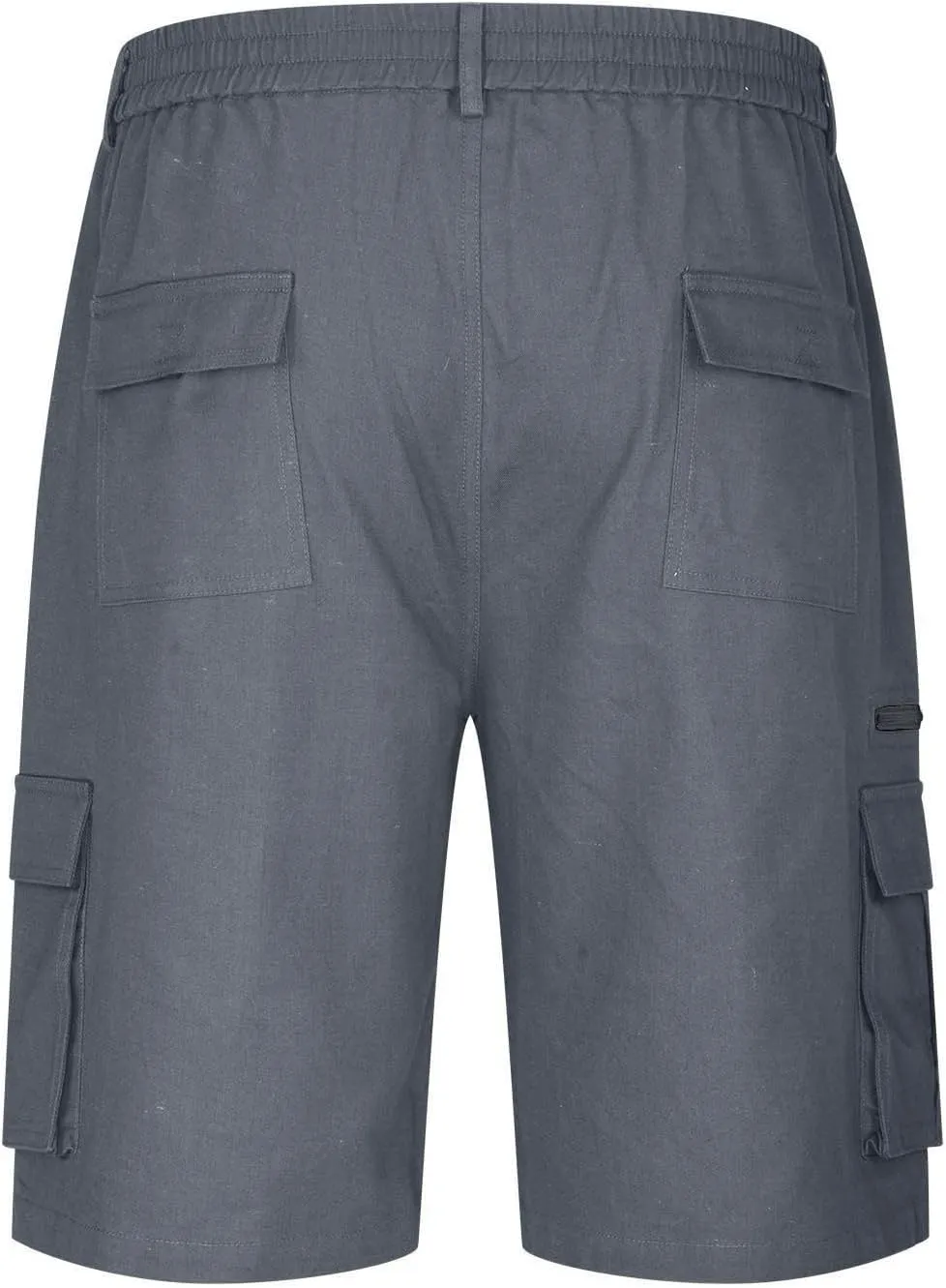 Cargo Shorts for Men Relaxed Fit Elastic Waist Bermuda Shorts Lightweight Multi-Pockets Casual Cargo Shorts