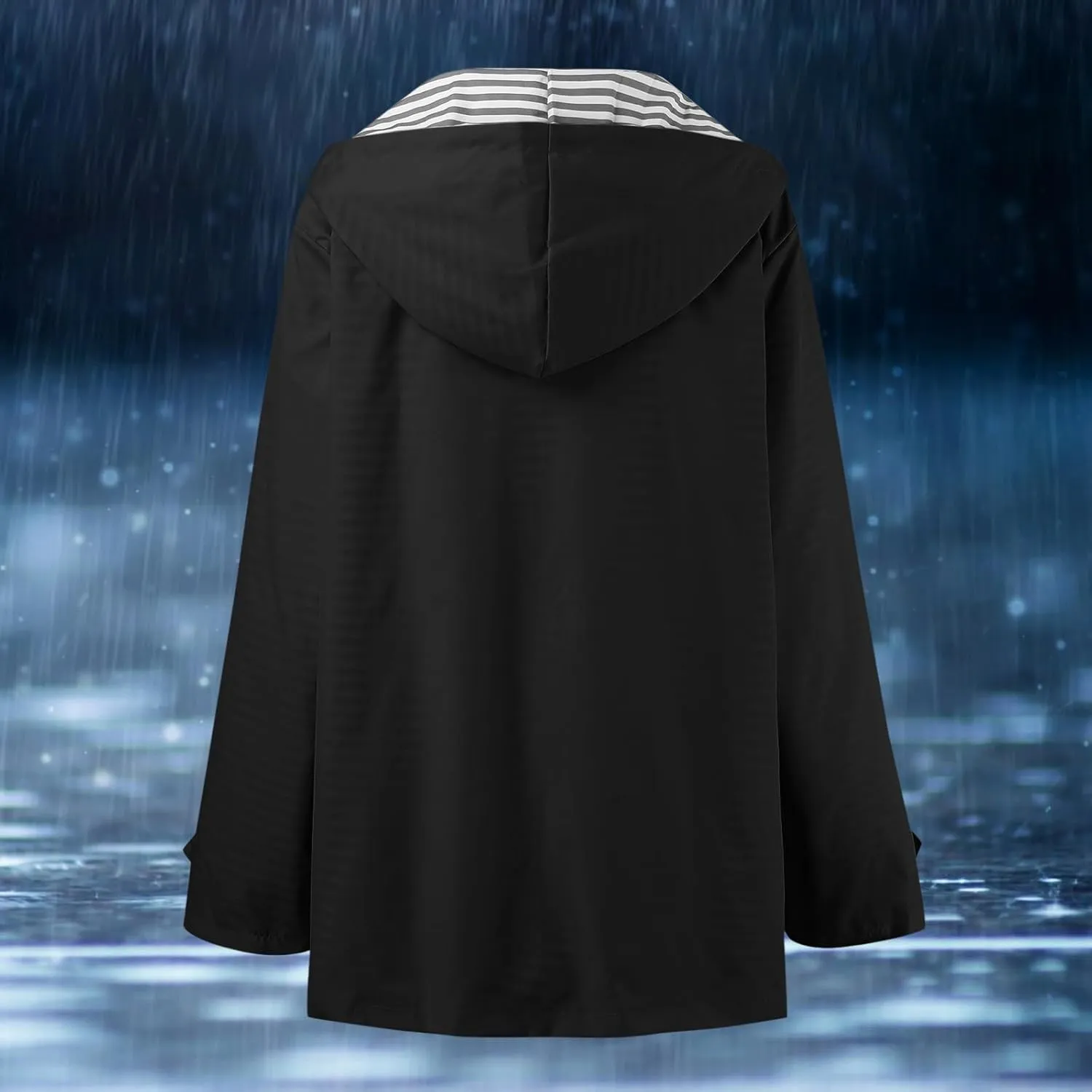 Jackets for Women Fall Winter Regular Fit Windproof Waterproof Rain Coats Full Zip Outdoor Windbreaker Jacket with Pockets