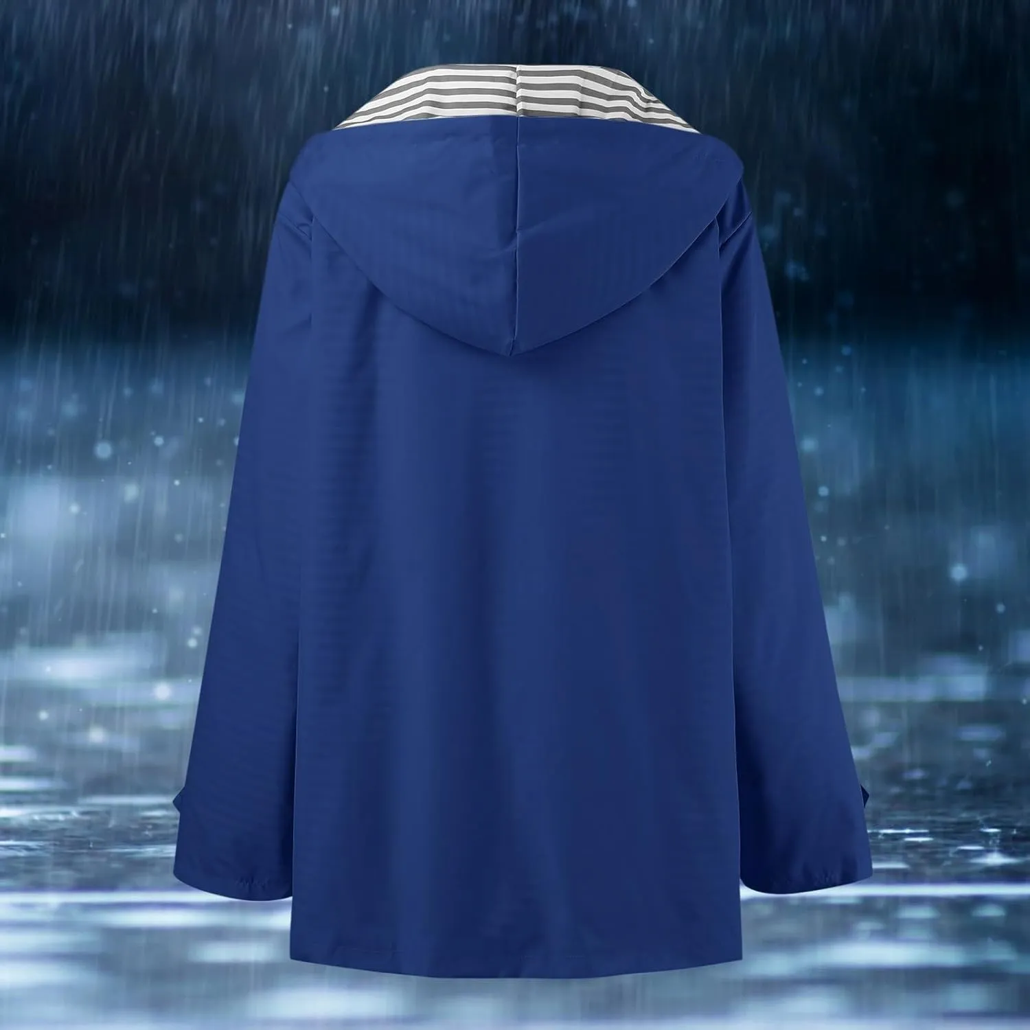 Jackets for Women Fall Winter Regular Fit Windproof Waterproof Rain Coats Full Zip Outdoor Windbreaker Jacket with Pockets