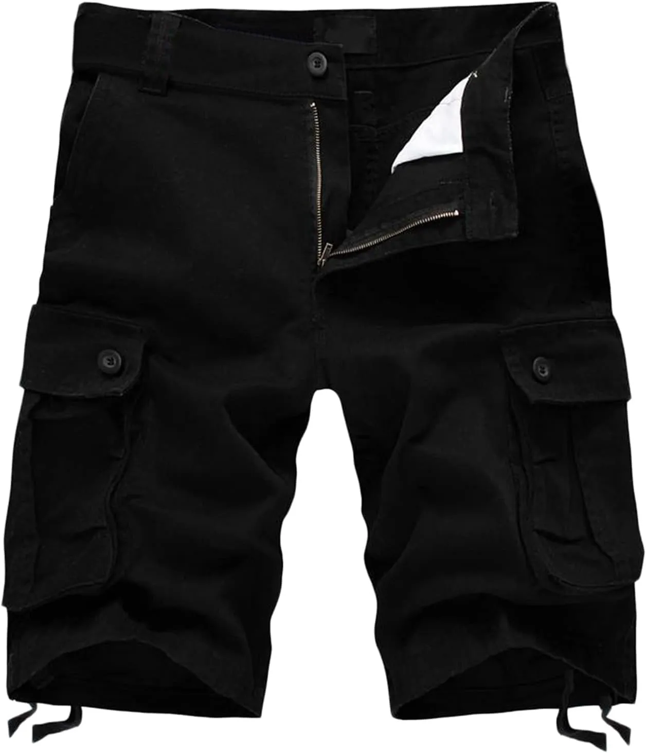 Mens Cargo Shorts Relaxed Fit Stretch Waist Multi Pocket Athletic Jogger Shorts Lightweight Tooling Shorts No Belt