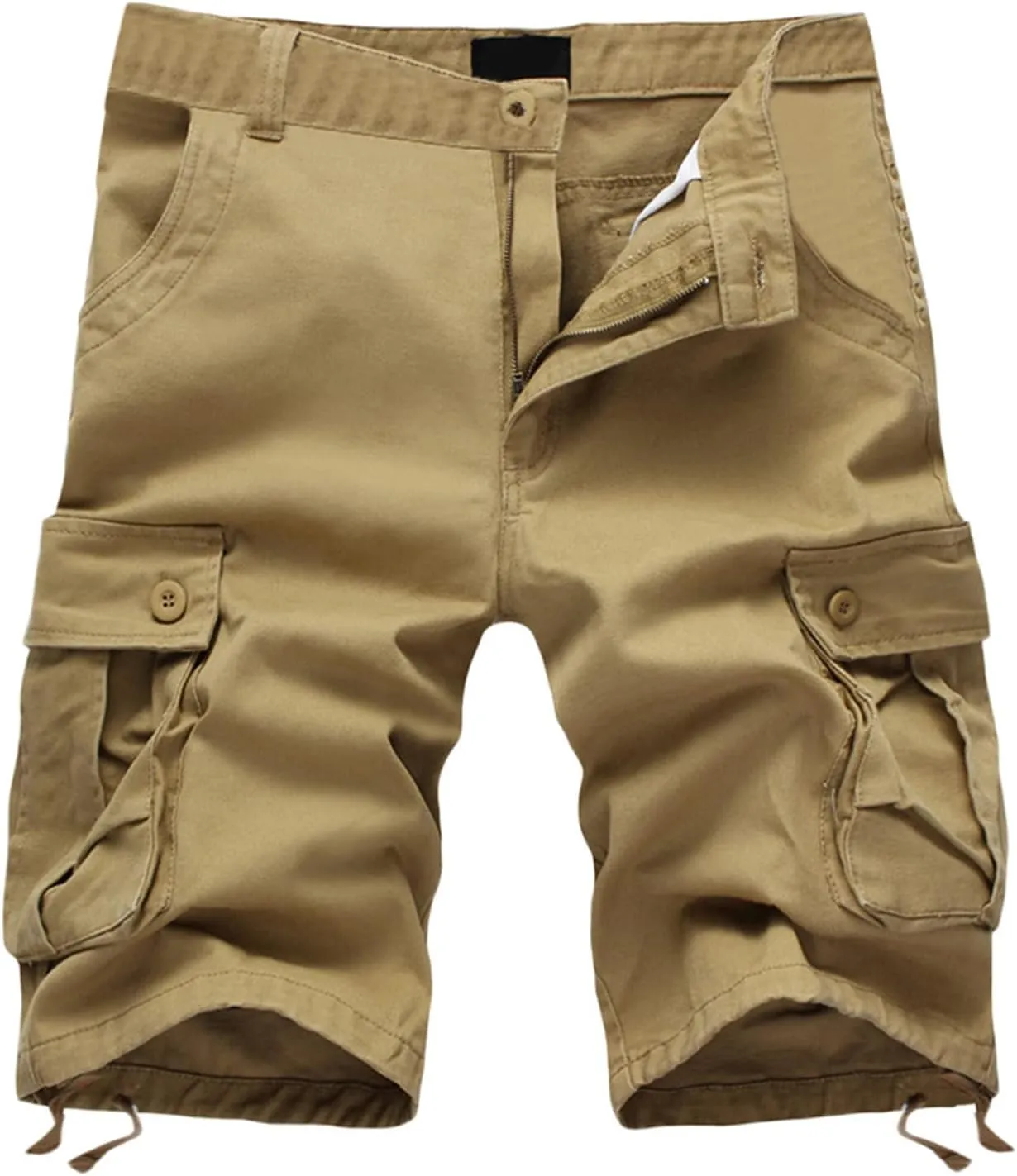 Mens Cargo Shorts Relaxed Fit Stretch Waist Multi Pocket Athletic Jogger Shorts Lightweight Tooling Shorts No Belt