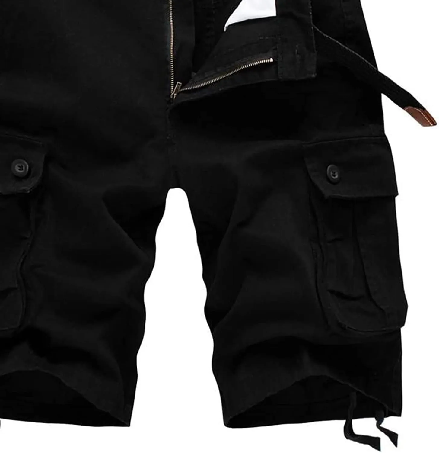 Mens Cargo Shorts Relaxed Fit Stretch Waist Multi Pocket Athletic Jogger Shorts Lightweight Tooling Shorts No Belt