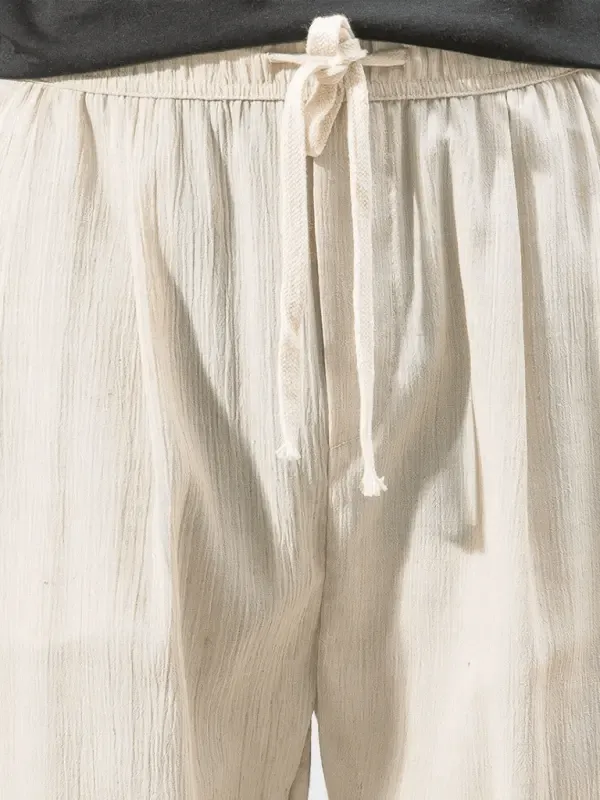 Men's Linen Pants with Drawstring