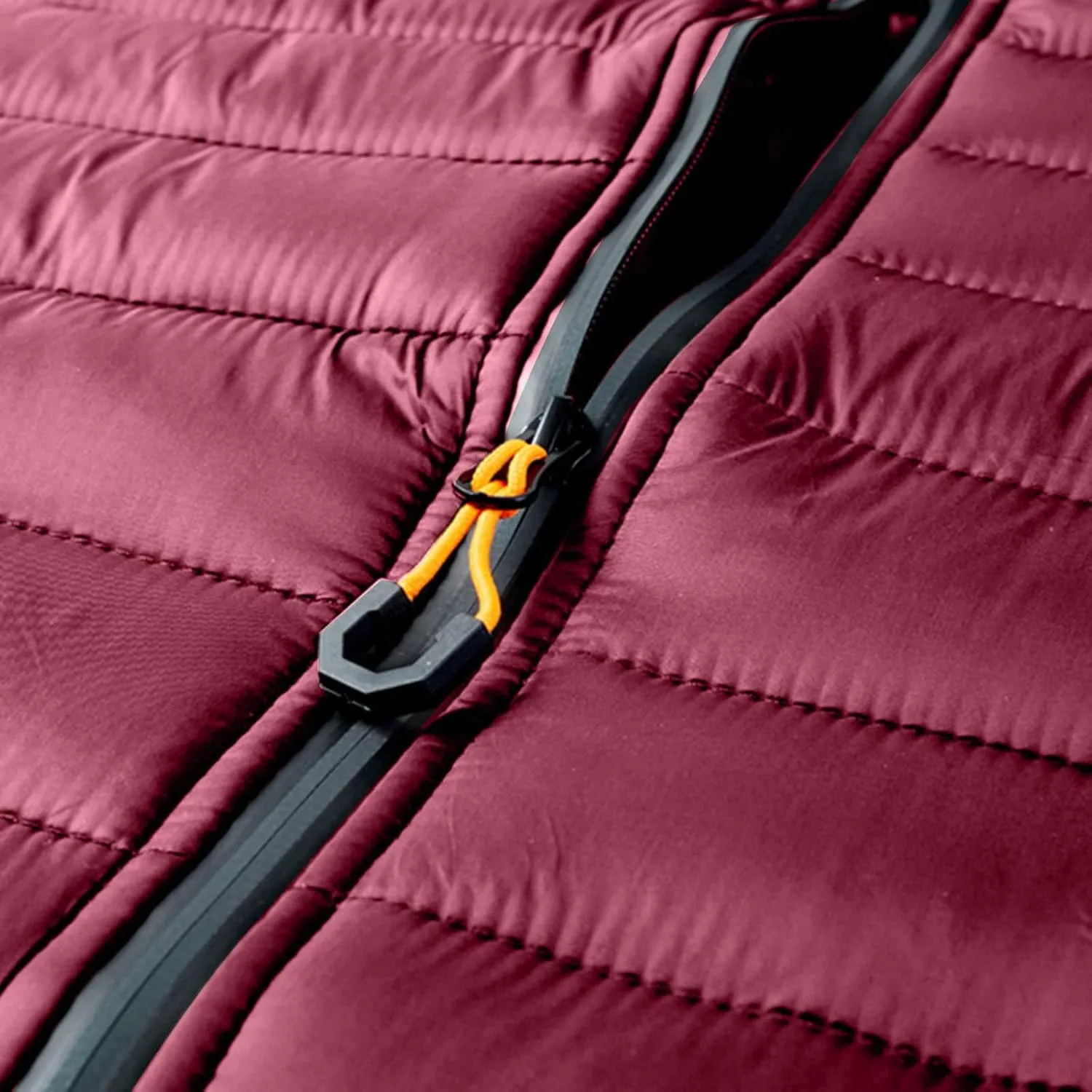Mens Puffer Jacket with Hood Lightweight Slim Fit Jacket Long Sleeve Zip Up Hoodie Quilted Down Coat Winter Outwear