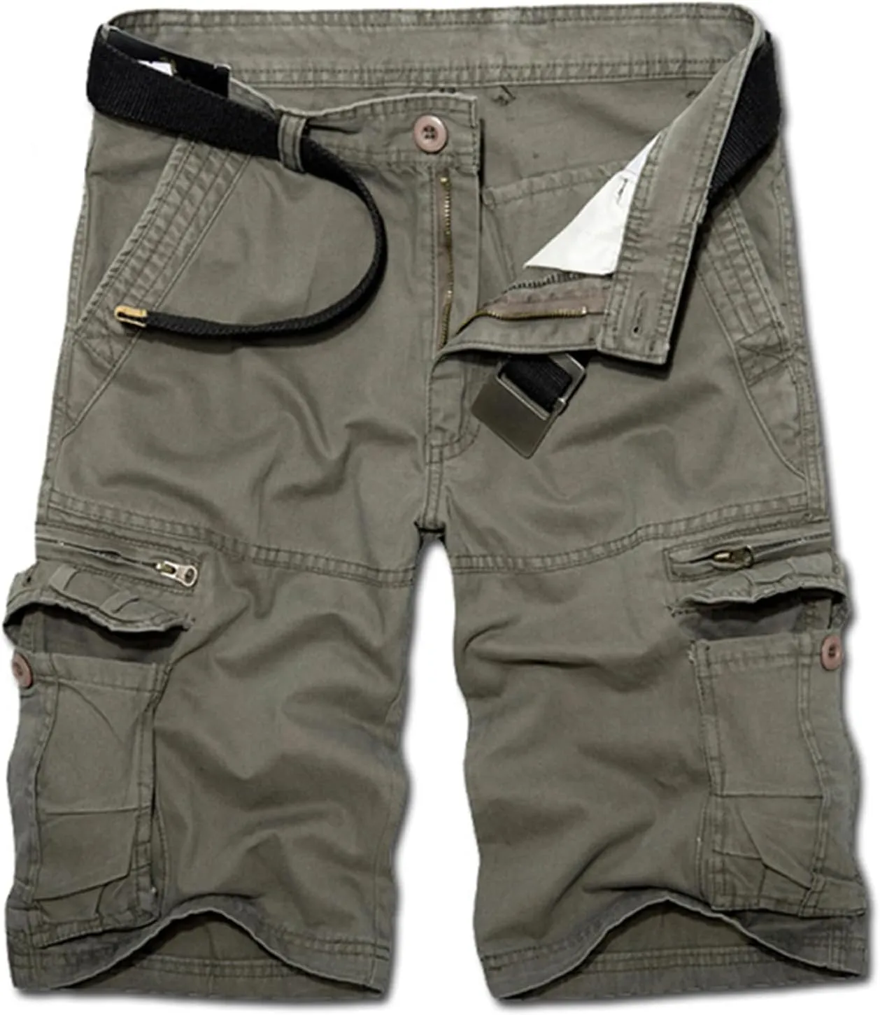 Mens Shorts Relaxed Fit Cargo Shorts Stylish Multic-Pocket Cargo Shorts Durability Men Summer Casual Shorts Overalls Loose