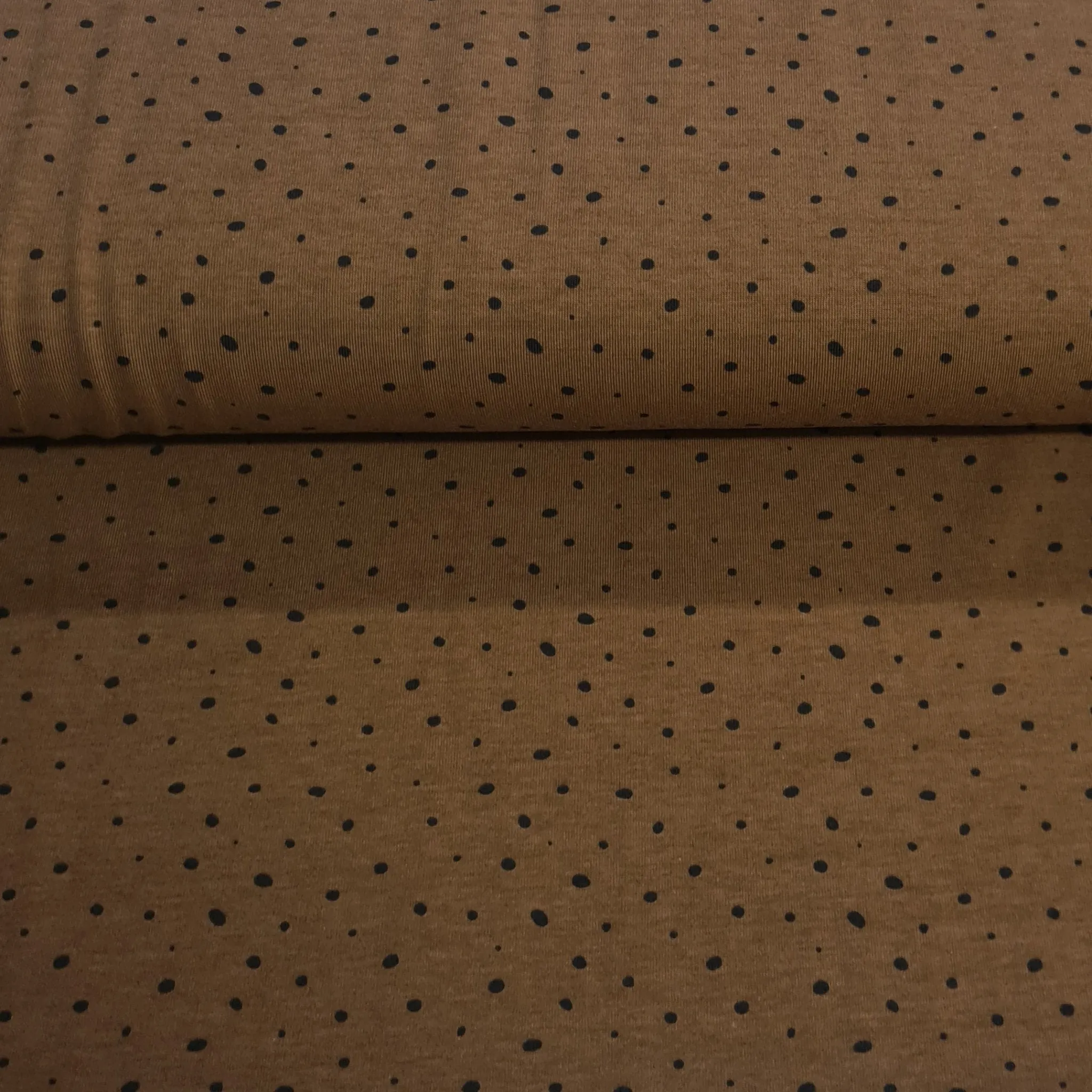 Mocha Spot - Cotton Jersey