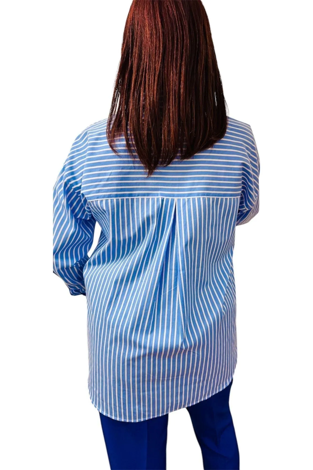 Oversized Cotton Stripe Shirt