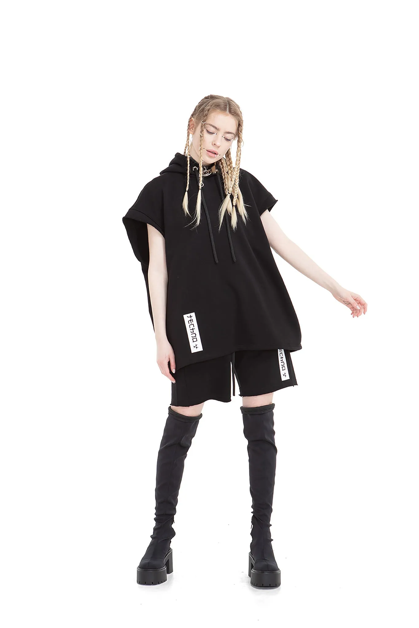Techno Relaxed unisex shorts
