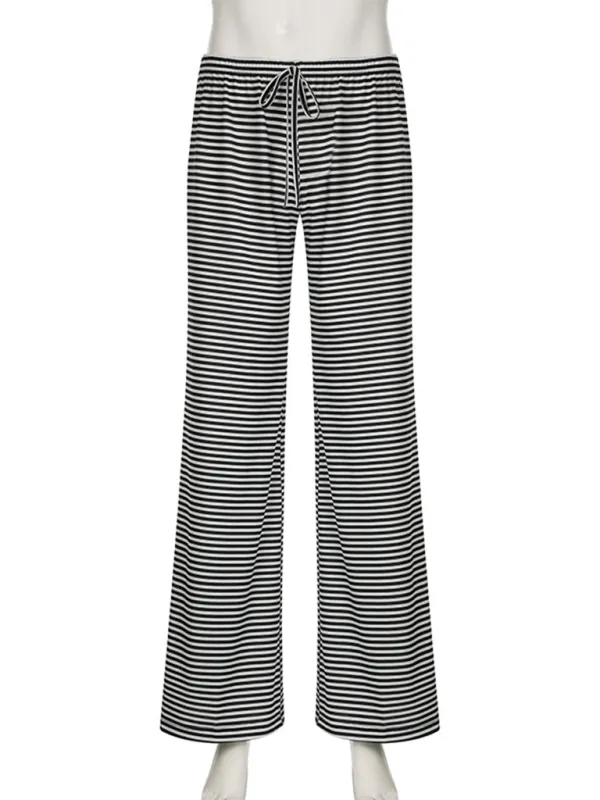 TEEK - Loose Low-Rise Knitted Wide-Legged Trousers