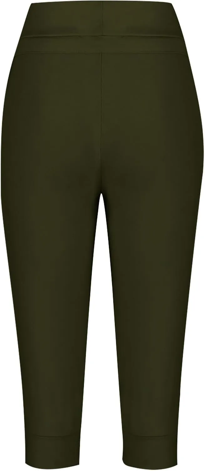 Womens Capris Joggers Pants Baggy Crop Sweatpants Lightweight Running Cropped Slacks Athletic Sports Soft Loun