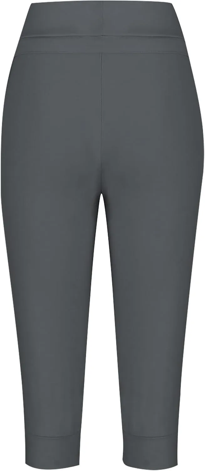 Womens Capris Joggers Pants Baggy Crop Sweatpants Lightweight Running Cropped Slacks Athletic Sports Soft Loun
