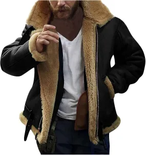 Ymosrh Men's Fleece Jacket Full Zip Lightweight Outdoor Hiking Jackets Winter Coats Casual Stylish, M-3XL